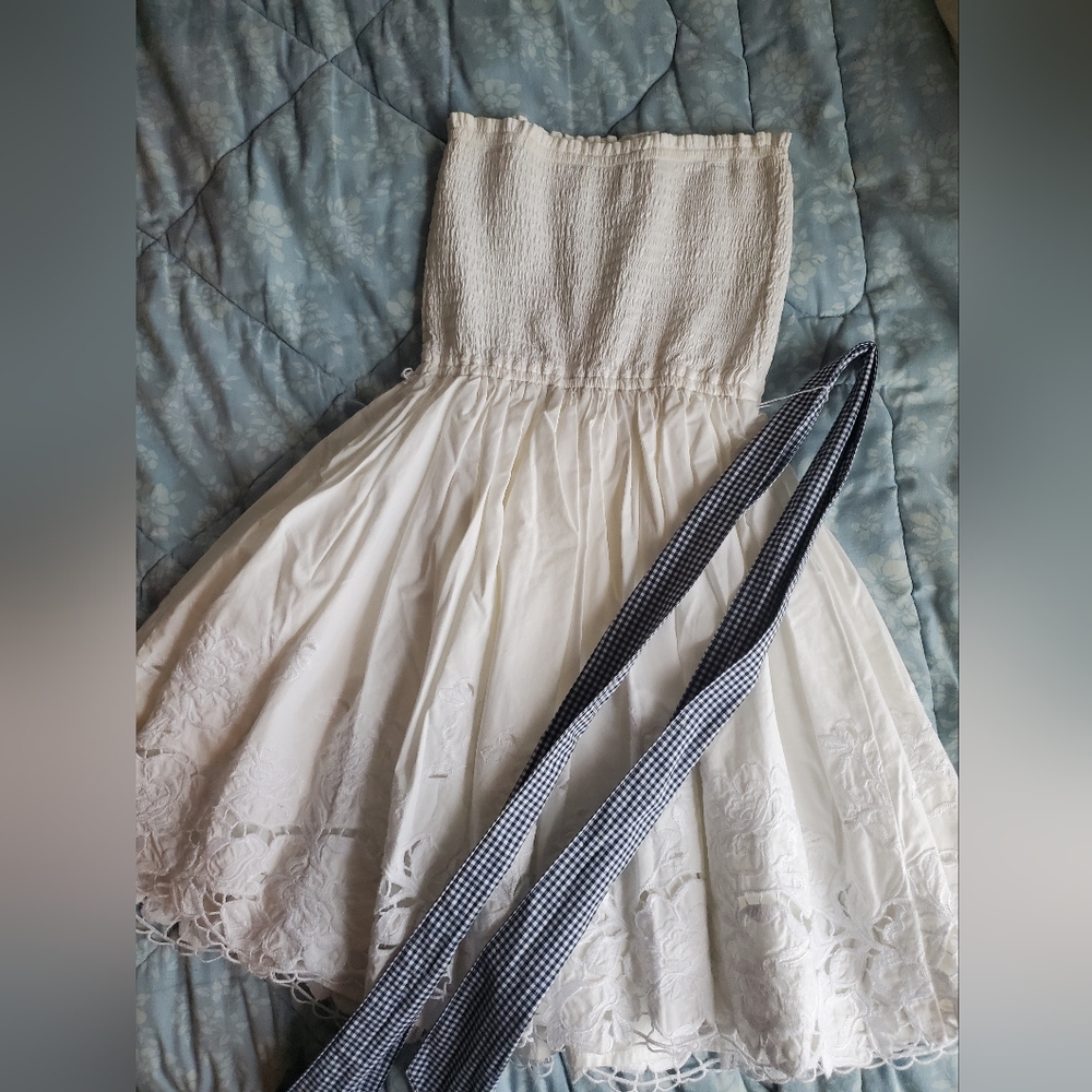 Size small Gilly Hicks smocked sleeveless minidress